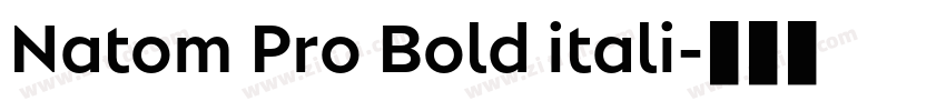 Natom Pro Bold itali字体转换 Natom Pro Bold itali字体转换